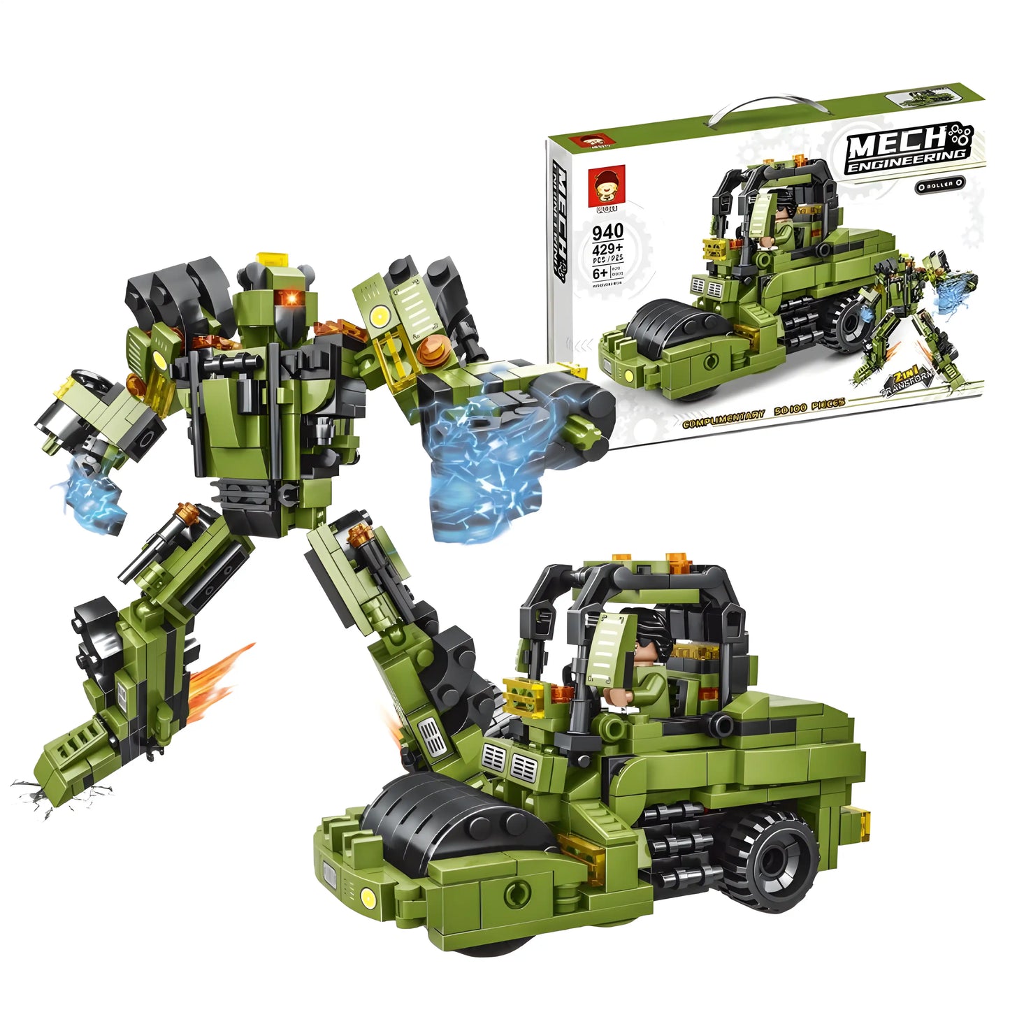 Transformer valjak set kockica
